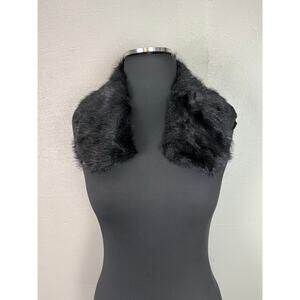 NEW Women’s Black Faux Fur Collar Neck Trim Attaches Sweater/Jacket Replacement